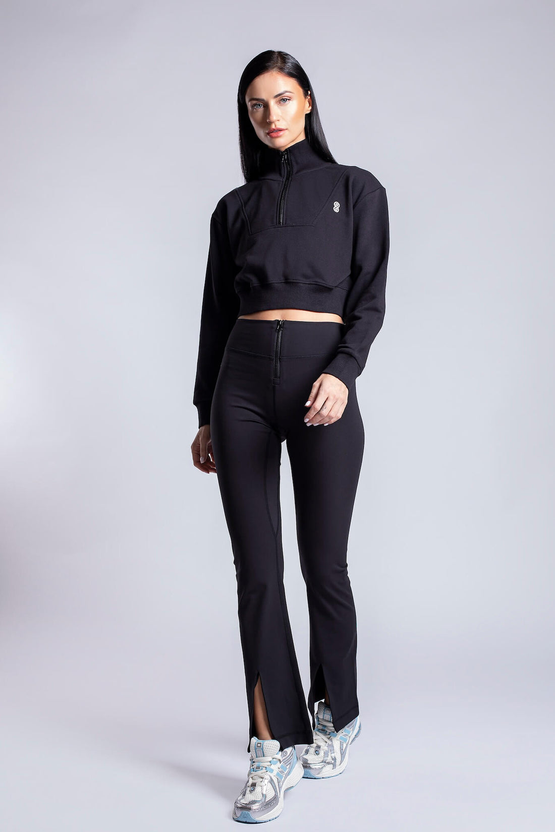 Elevate Zip-Up Cropped Sweatshirt